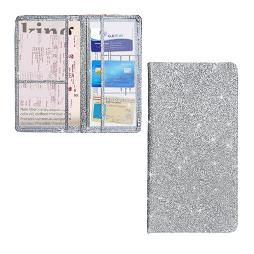 Ziciner Car Registration Holder with Magnetic Closure (Silver)