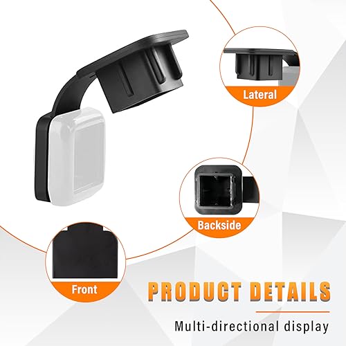 Ziciner Car Trailer Hitch Cover, Black Buckle Design