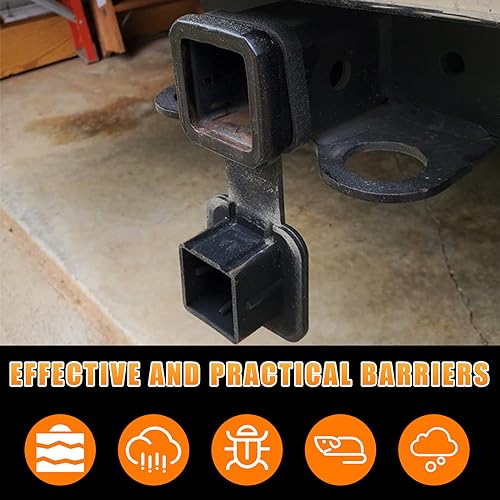 Ziciner Car Trailer Hitch Cover, Black Buckle Design