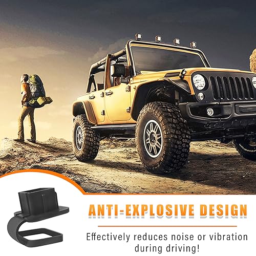 Ziciner Car Trailer Hitch Cover, Black Buckle Design