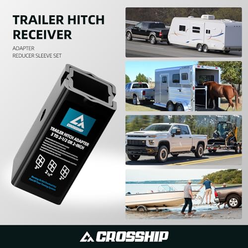 Trailer Hitch Receiver Adapter Set for Various Vehicles