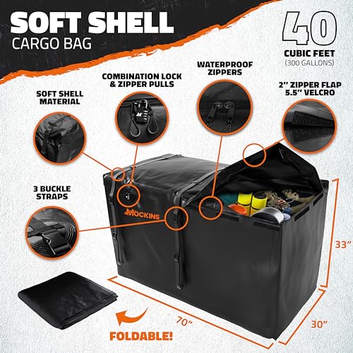 Mockins XXL Folding Trailer Hitch Cargo Carrier Kit
