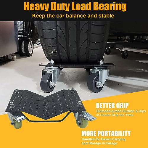 4 Heavy Duty Wheel Dolly Tire Stakes Set