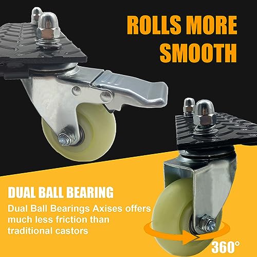 4 Heavy Duty Wheel Dolly Tire Stakes Set