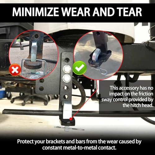 Sway Bracket Jacket for Weight Distribution Hitch - 2-Pack