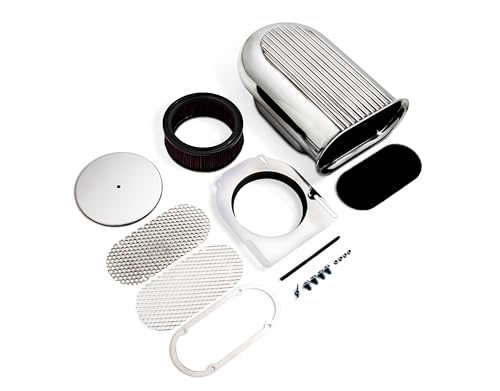 4-Barrel Hood Scoop, Hilborn Style, Finned Design