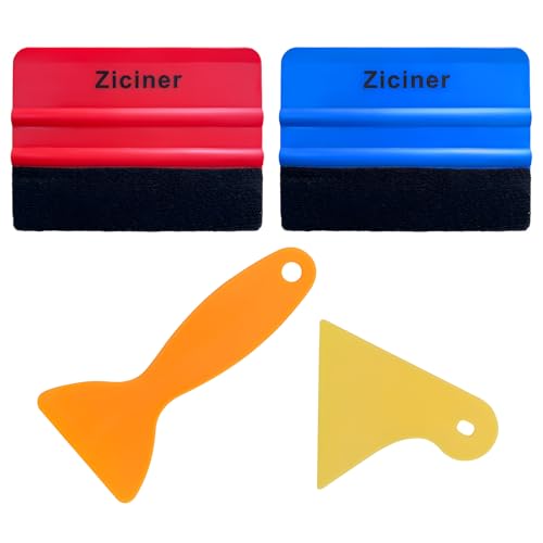 Dickno 4PCS Felt Edge Squeegee Car Wrapping Kit