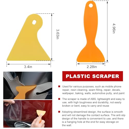Dickno 4PCS Felt Edge Squeegee Car Wrapping Kit