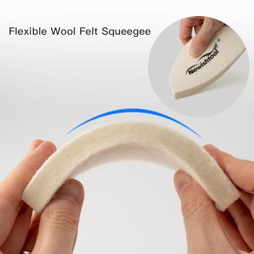 Wool Felt Squeegee Set for Car Window Tint