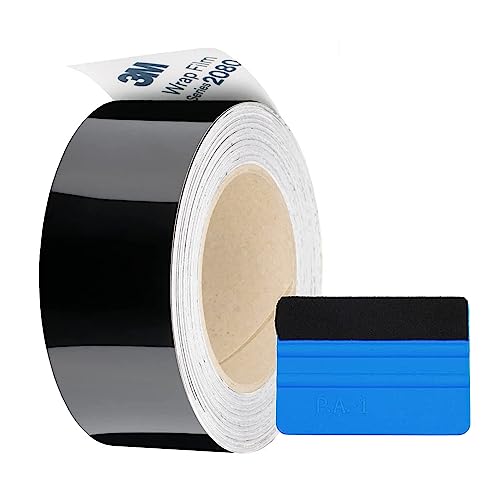 3M Black Gloss Vinyl Wrap Film Kit (2"x25')