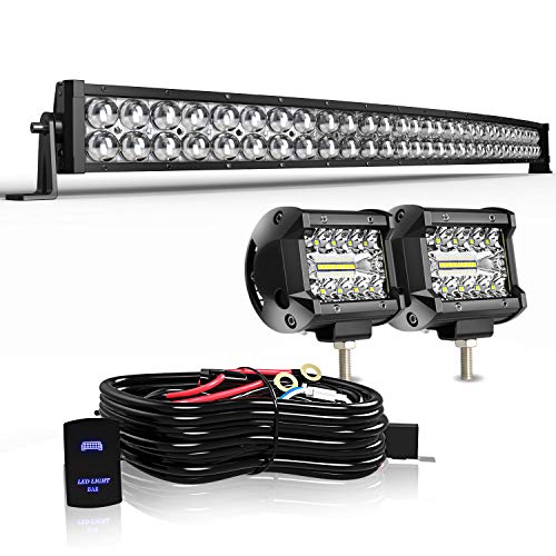 42" 240W LED Combo Bar + 4" Work Lights
