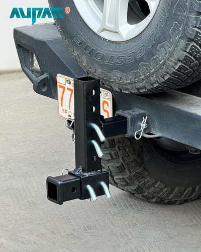 Adjustable Hitch Riser with 4"-10" Drop/Rise, Fits 2" Receiver