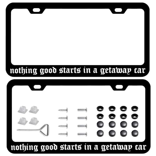 2 Pack Stainless Steel License Plate Frames