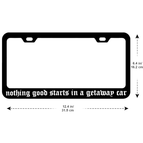2 Pack Stainless Steel License Plate Frames