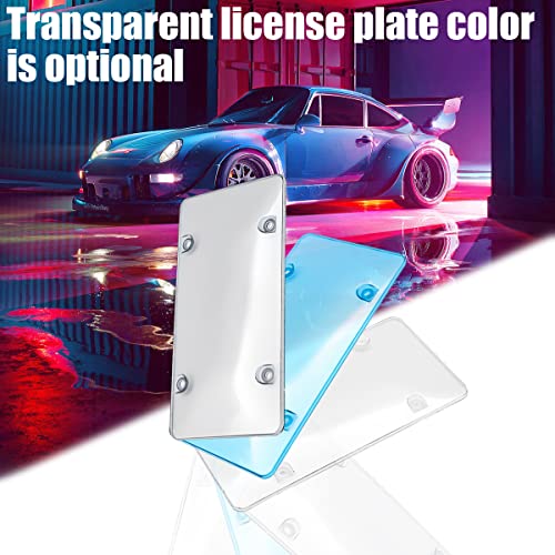 AUCELI 2 Pack Clear License Plate Shields, Weatherproof