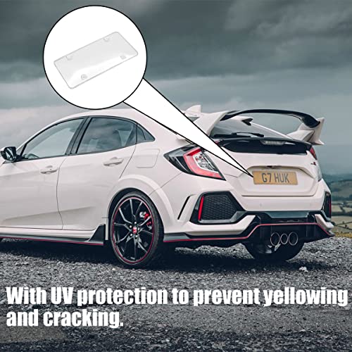 AUCELI 2 Pack Clear License Plate Shields, Weatherproof