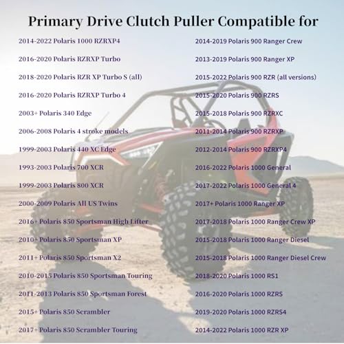 Polaris Primary Drive Clutch Puller - Fits Various Models