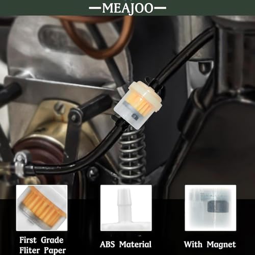 MEAJOO 6PCS 1/4" Gas Inline Fuel Filter Kit