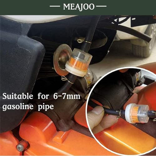 MEAJOO 6PCS 1/4" Gas Inline Fuel Filter Kit