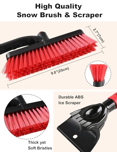 32" Extendable Snow Brush for Windshield & Car Scraper