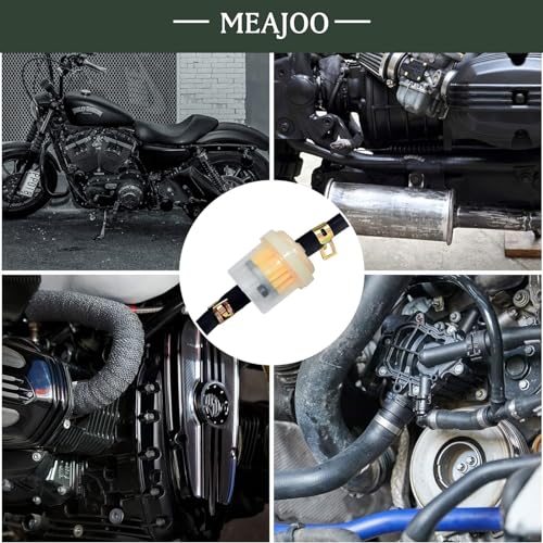 MEAJOO 6PCS 1/4" Gas Inline Fuel Filter Kit