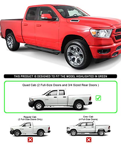6.5in Stainless Steel Running Boards for Ram 1500