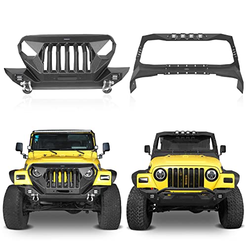 Jeep Madmax Bumper with Windshield Visor Cowl