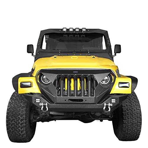 Jeep Madmax Bumper with Windshield Visor Cowl