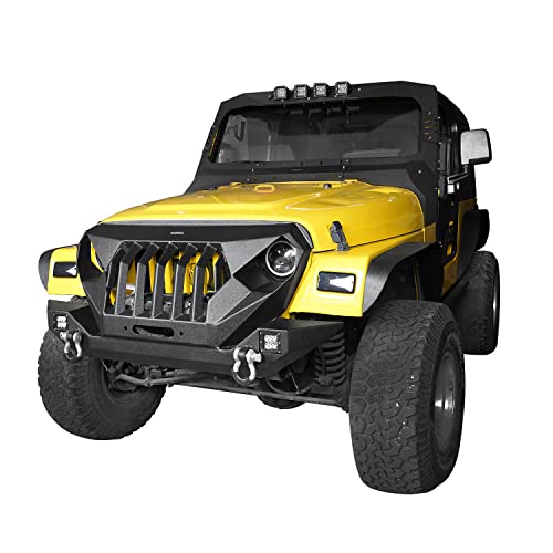 Jeep Madmax Bumper with Windshield Visor Cowl