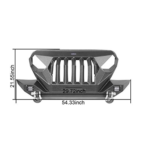 Jeep Madmax Bumper with Windshield Visor Cowl