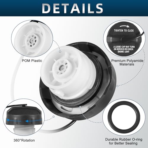 Compatible Fuel Tank Cap for Dodge Ram, Charger, Challenger