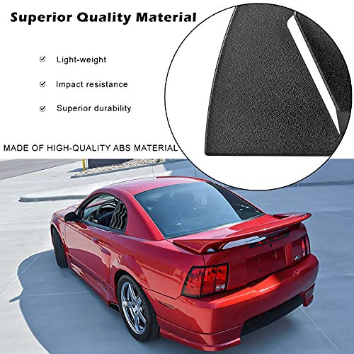 Ford Mustang Side Window Louvers in Matte Black