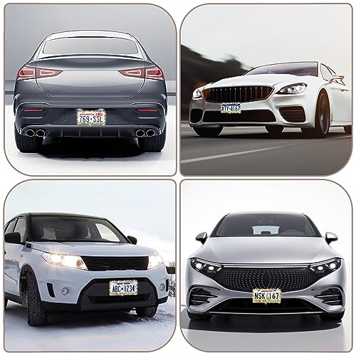 Sparkly Rhinestone License Plate Frames, 2-Pack, Women's Car