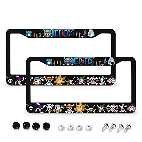 Cute Anime License Plate Frame 2-Pack for Car