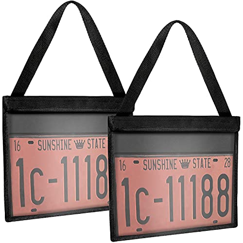 Car License Plate Holder with Hanging Strap Kit