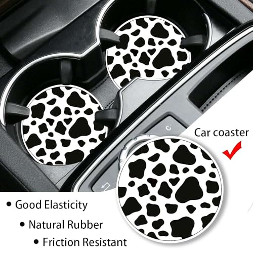 Cow Print License Plate Cover Set for All Vehicles