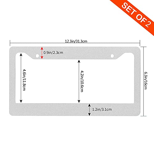 Purple Butterfly License Plate Frame - Customizable Aluminum Cover