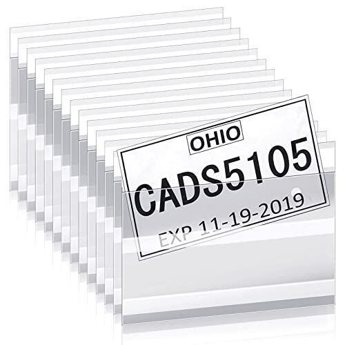 License Plate Plastic Bags with Adhesive, 100 Pieces