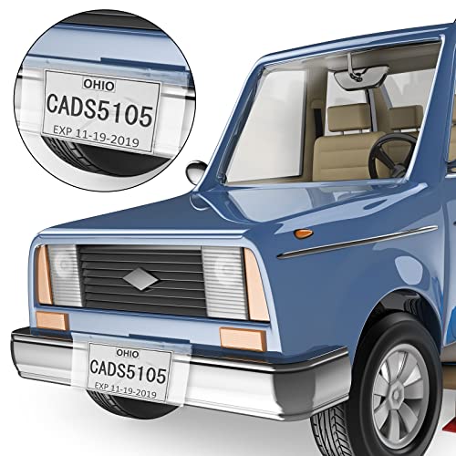 License Plate Plastic Bags with Adhesive, 100 Pieces