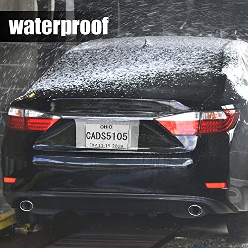 License Plate Plastic Bags with Adhesive, 100 Pieces