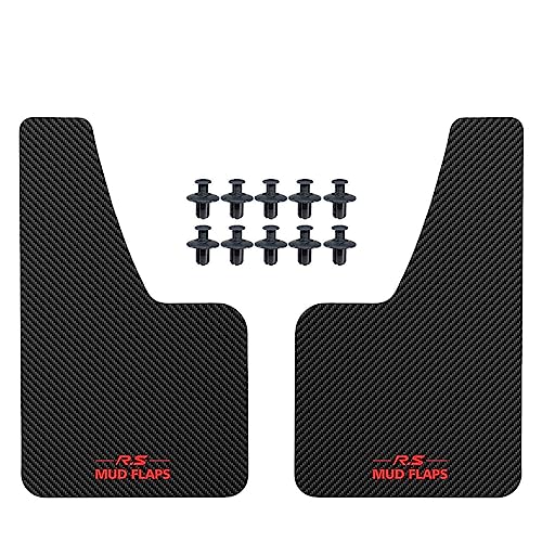 Black Universal Mudflaps for Car SUV ATV, 2pcs 14.17''x 8.27