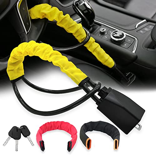 Universal Car Anti-Theft Steering Wheel Lock with 3 Keys