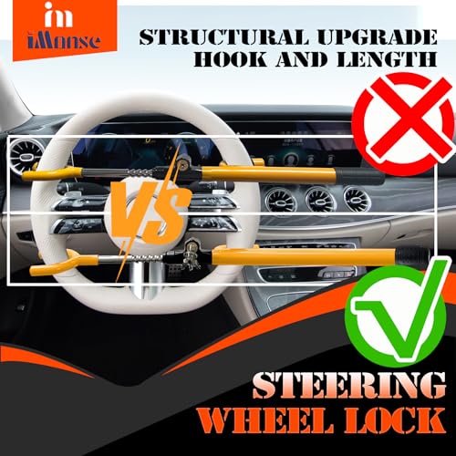 Heavy Duty iMonse Steering Wheel Lock for Car