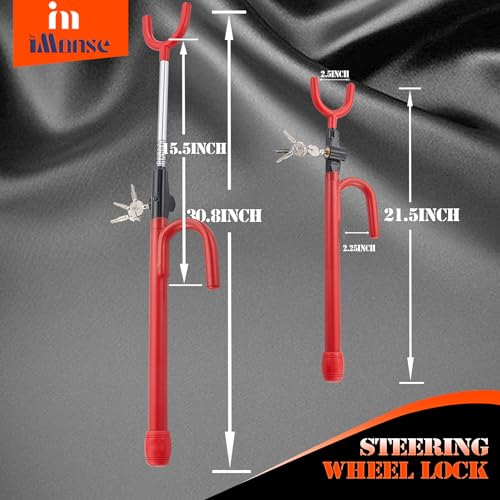 iMonse Steering Wheel Lock, Heavy Duty & Lengthened