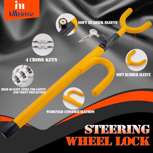 Heavy Duty iMonse Steering Wheel Lock for Car