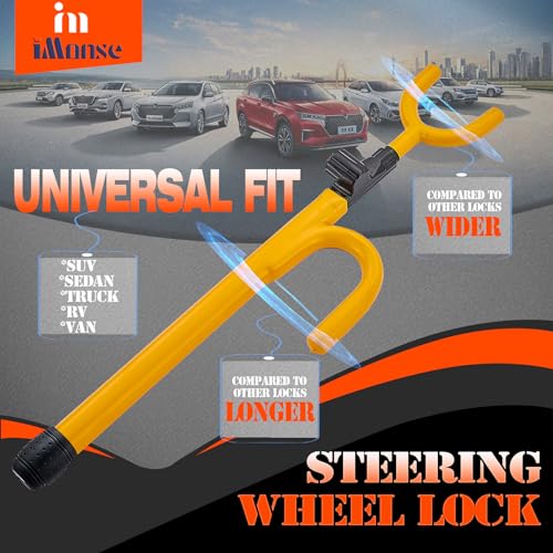 Heavy Duty iMonse Steering Wheel Lock for Car