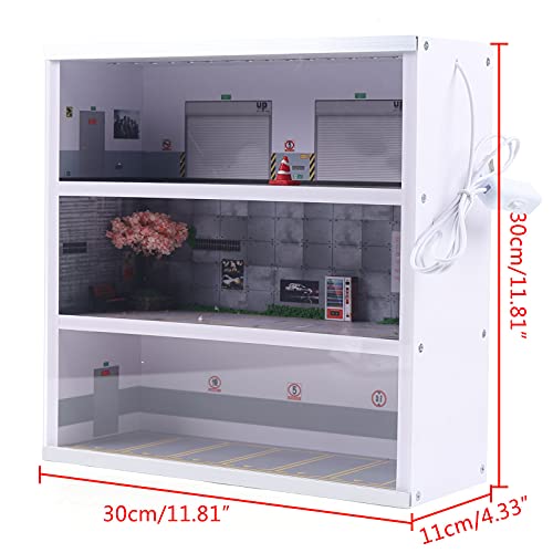 YIYIBYUS Model Cars Display Case with LED Lights