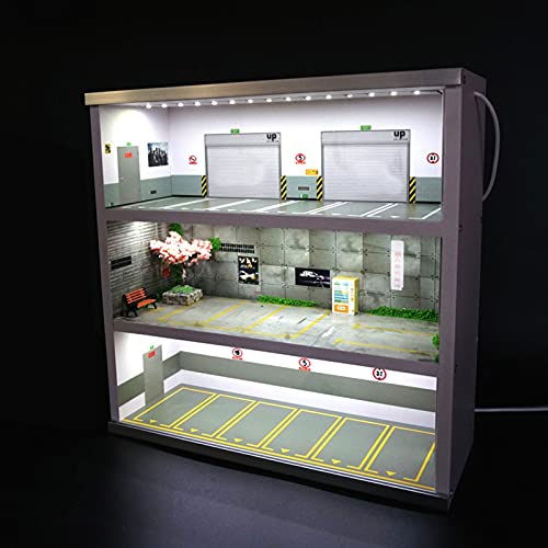 YIYIBYUS Model Cars Display Case with LED Lights