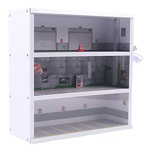YIYIBYUS Model Cars Display Case with LED Lights