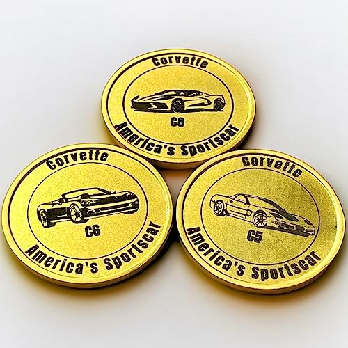 Custom Engraved Corvette Owners Collectible Coin | Model C1-C8